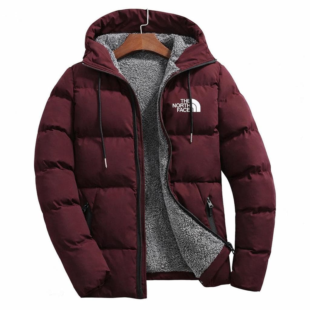 Polar North Face Bordo Şişme Mont